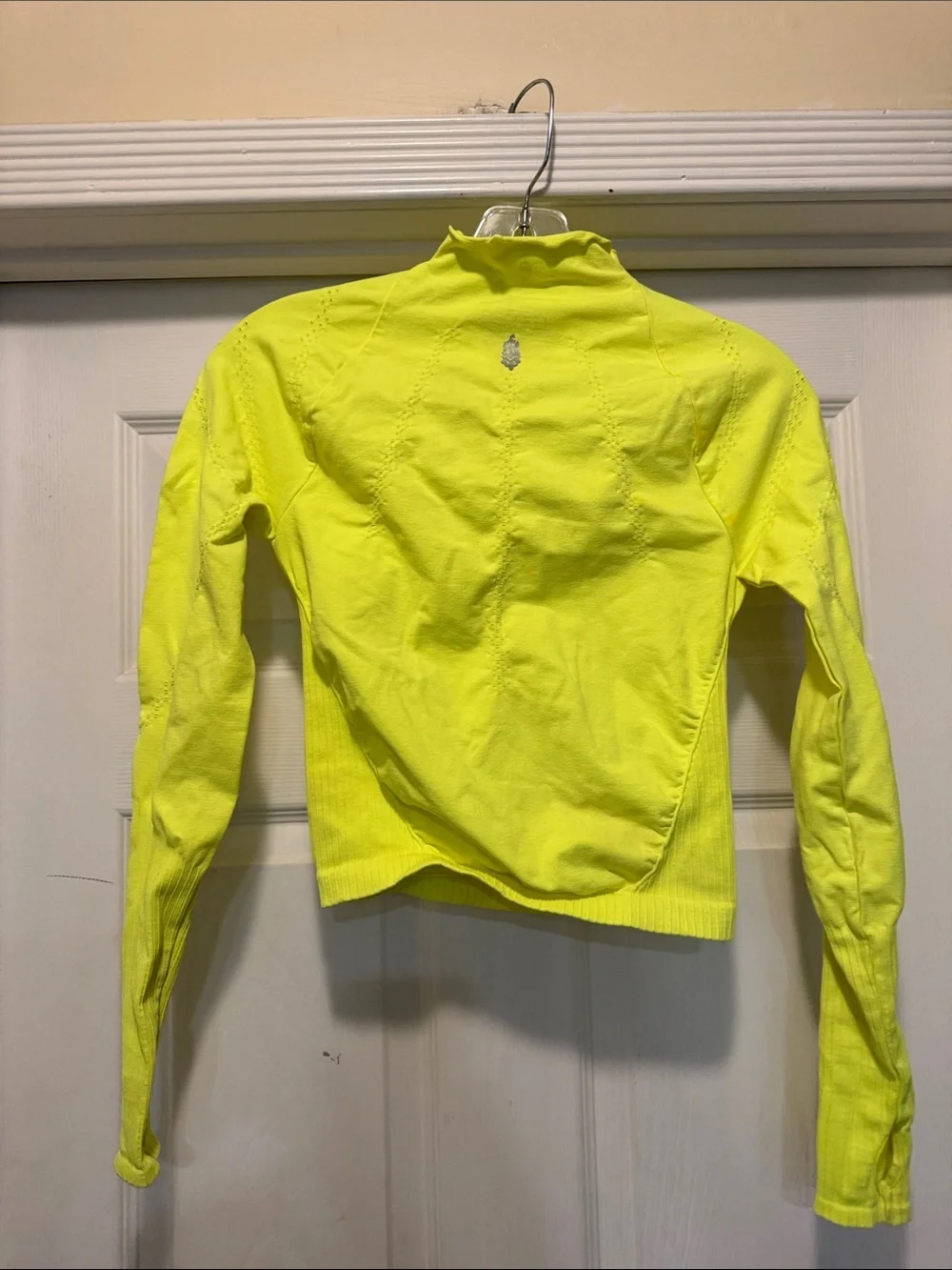Free People good Karma Neon Lime Long-Sleeve Women's Top